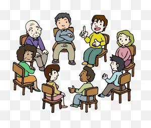 Diverse Group Of People Sitting In A Circle Clipart. Free Download ClipartFlare.com 