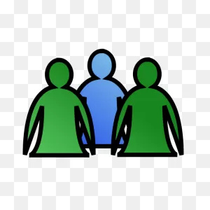 Group Of People In A Team Icon Vector Graphics | Free PNG-WebP