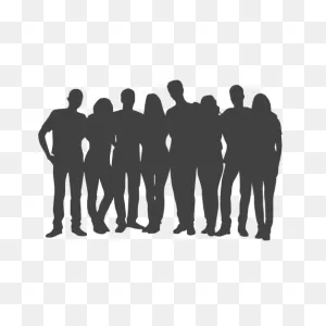 People Group Silhouette #ad , #paid, #affiliate, #silhouette ClipartFlare.com 
