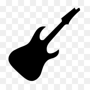 Electric Guitar Silhouette - Free Music Icons
