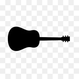 Guitar Silhouette Clip Art Graphics | Free PNG-WebP