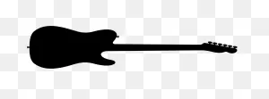 Onlinelabels Clip Art - Guitar Silhouette 3