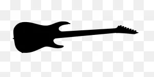 Silhouette Guitar Rock - Free Vector Graphic On ClipartFlare