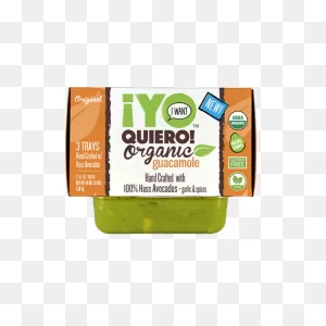 Organic Guacamole | 3 - 16Oz Trays | ¡yo Quiero!™️ Brands