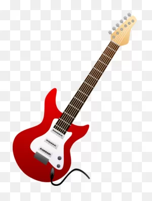 Red Electric Guitar Design - Free Clip Art | Electric Guitar ClipartFlare.com 