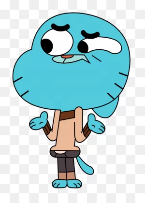 Shrug Gumball By - Amazing World Of Gumball Png Clipart - Full ClipartFlare.com 