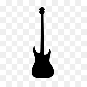 Bass Guitar Silhouette Vector Image | Free PNG-WebP