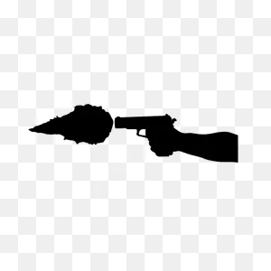 Gunshot Silhouette | Free PNG-WebP