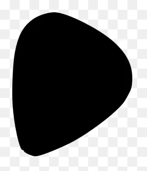 Black Guitar Pick Clipart | Full Size Png Download | ClipartFlare