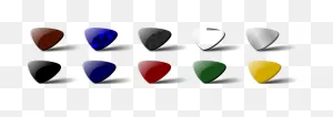 Guitar Pick Set Vector Clip Art | Free PNG-WebP