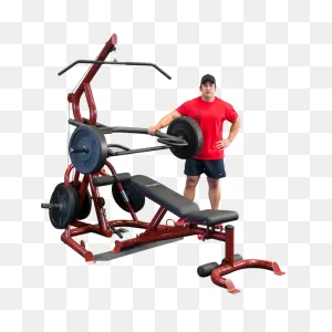 Plate Loaded Leverage Gym With Bench