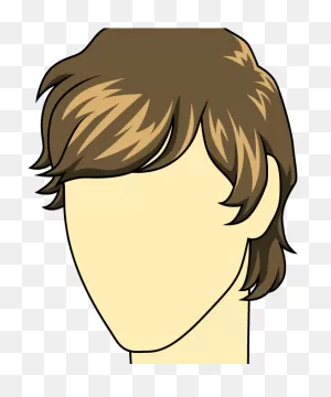 How To Draw Male Hairstyle - Draw Man Hair | Full Size Png ClipartFlare.com 