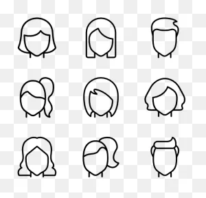 Hairstyles - Hairstyle Clipart - Full Size Clipart (#566282 ClipartFlare.com 