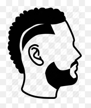 Polar Bear Silhouette Clip Art - Hairstyle Transparent Male Png ClipartFlare.com 