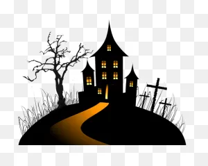 Halloween Haunted House Png 2