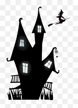 Haunted House And The Witch Clipart. Free Download Transparent ClipartFlare.com 