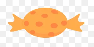 Orange Halloween Candy Clip Art - Orange Halloween Candy Image