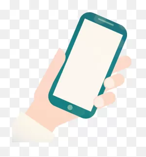 Cell Phone Icon Png Transparent - Person Holding Phone Clipart ClipartFlare.com 