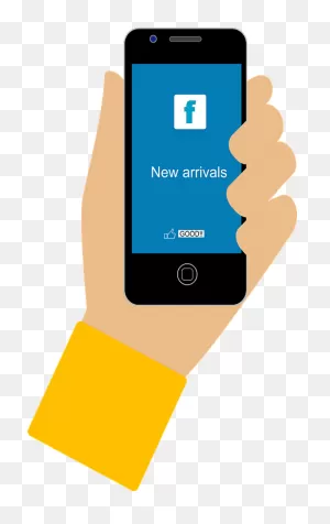 Hand Holding A Smartphone On Facebook Clipart. Free Download ClipartFlare.com 
