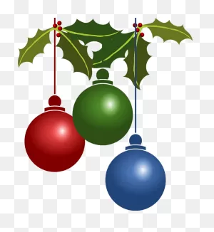 Christmas Ornaments Hanging From Branches Clipart. Free Download ClipartFlare.com 