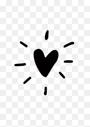 Hand Drawn Heart Black And White Clipart Free PNG-WebP File - PNG-WebPheart ClipartFlare.com