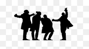 Hamilton Broadway Theatre Silhouette Drawing - Silhouette Png ClipartFlare.com 