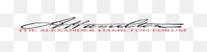 The Alexander Hamilton Forum - Alexander Hamilton Signature ClipartFlare.com 