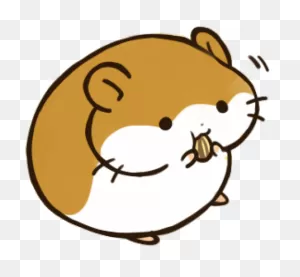 Hamster Clipart Fluffy - Hamstamp Sticker - Png Download - Full ClipartFlare.com 