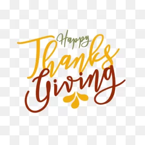 Happy Thanksgiving Greetings Badge Transparent Png - ClipartFlare