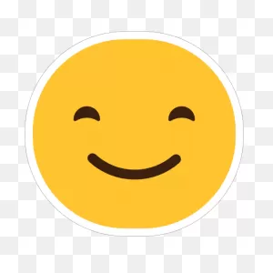 Happy Face Emoji Hippie Sticker