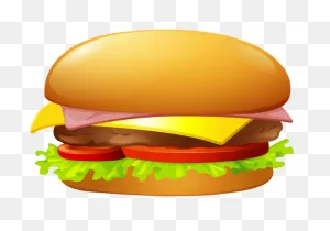 Hamburger Png Clip Art | Clip Art, Food Clips, Hamburger