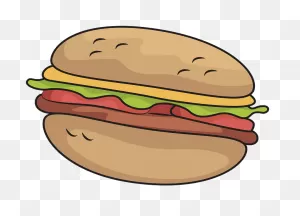 Hamburger Clipart - Cheeseburger - Png Download - Full Size ClipartFlare.com 