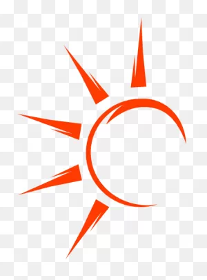 Half Sun With Rays Clipart - ClipartFlare - ClipartFlare