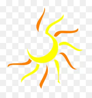 Sunshine Half Sun Clipart 5