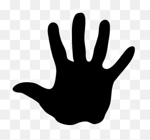Drawn Finger Hand Outstretched - Palm Hand Drawing Clipart - Full ClipartFlare.com 