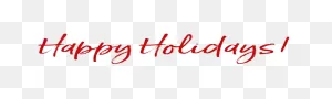 Calligraphy Happy Holidays Png Photos | 
