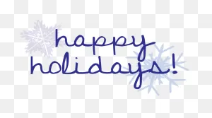 Christmas Happy Holidays Png Clipart | Png All
