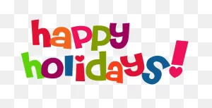 Happy Holidays Transparent Image - Happy Holiday Clip Art Words ClipartFlare.com 