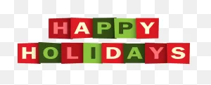 Happy Holidays Banner Png - Happy Holidays Text Png Clipart - Full ClipartFlare.com 