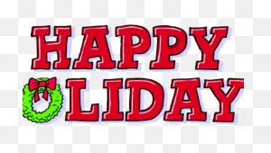 Happy Holidays Clipart - Happy Holidays - (480X272) Png Clipart ClipartFlare.com 
