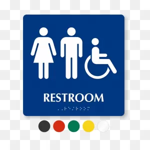Door Controller Below Sign With Handicap Symbol | Ships Fast, Sku ClipartFlare.com 