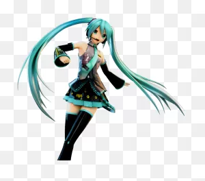 Download Hatsune Miku Clipart Transparent Background - Cartoon Png ClipartFlare.com 