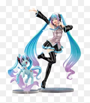 Hatsune Miku Feat. My Little Pony Bishoujo Statue By Kotobukiya