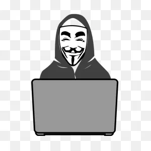 Hacker Behind Pc | Free PNG-WebP