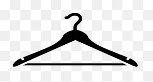 Classic Black Clothes Hanger Clip Art - ClipartFlare