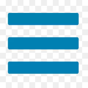 Blue Hamburger Menu Icon Png Hd Transparent Background Image - ClipartFlare