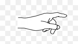 Hand - Pointing Finger Clipart, Vector Clip Art Online, Royalty ClipartFlare.com 