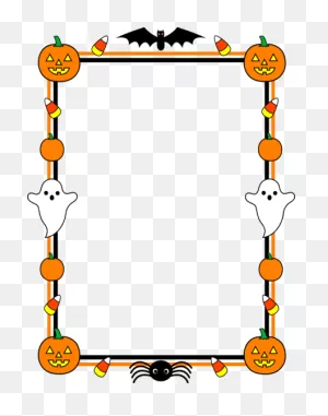 Cute Halloween Border Frame - Free Clip Art | Halloween Borders ClipartFlare.com 