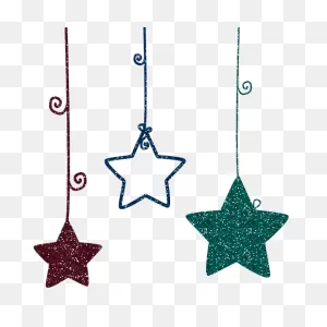 Hanging Stars Swirls Gold - Free Image On ClipartFlare
