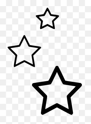 Png File - Hanging Stars Clipart Black And White Transparent Png ClipartFlare.com 